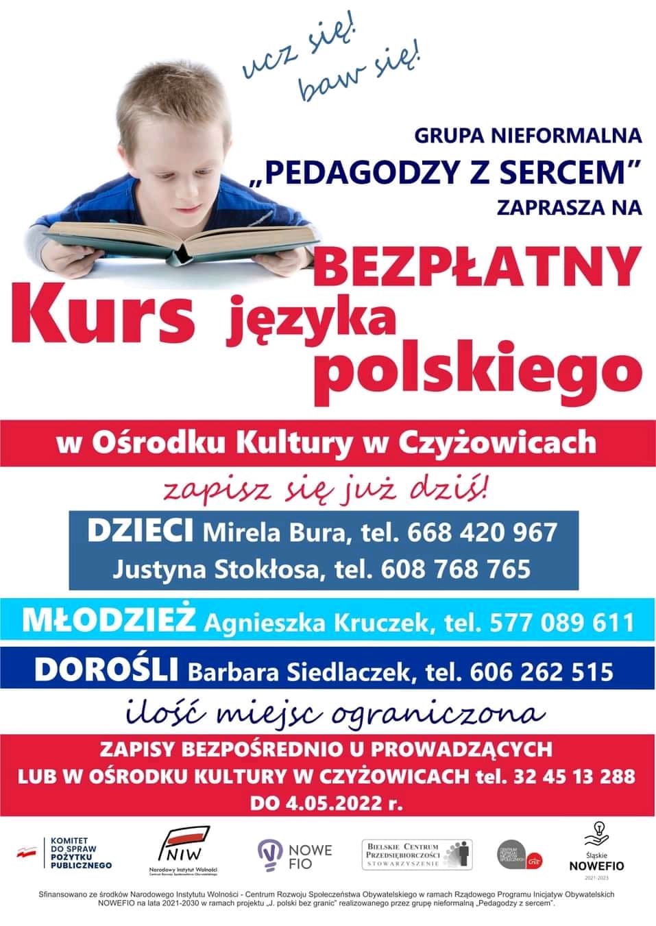 plakat zachęcający do nauki języka